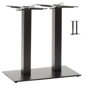 Barnet Rectangular Twin Table Bases - Black