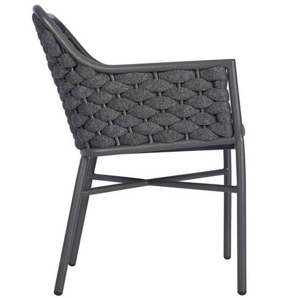 Cordoba Outdoor Armchairs - Textilene Anthracite Weave