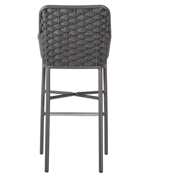 Cordoba Outdoor High Stools - Textilene Anthracite Weave