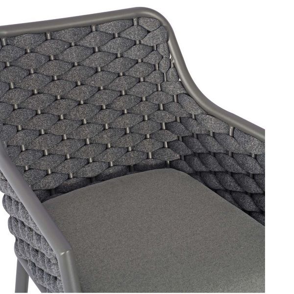 Cordoba Outdoor High Stools - Textilene Anthracite Weave
