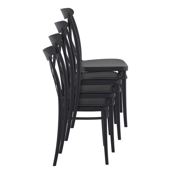Cross Side Chair - Stacked