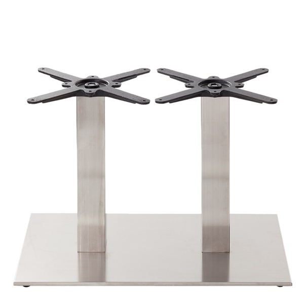 Greenwich Brushed Steel Table Bases - Rectangle