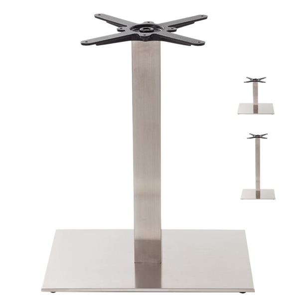 brushed steel table bases