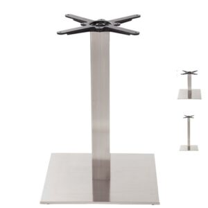 brushed steel table bases