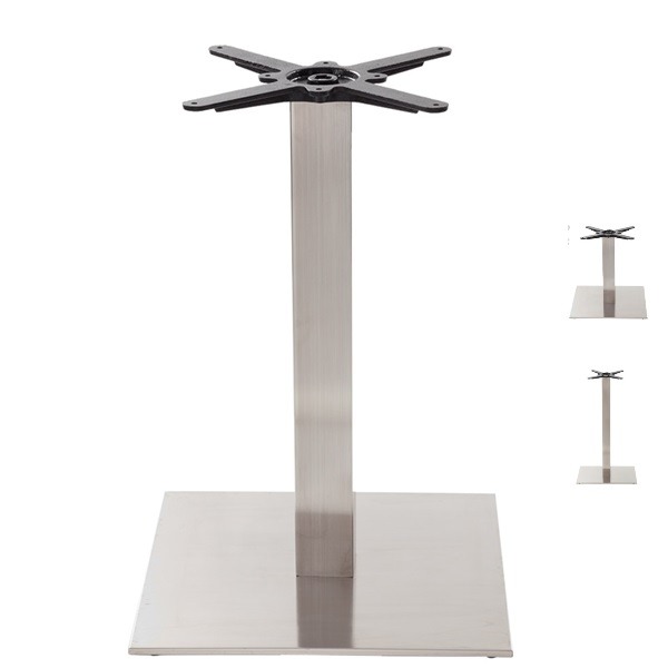 brushed steel table bases