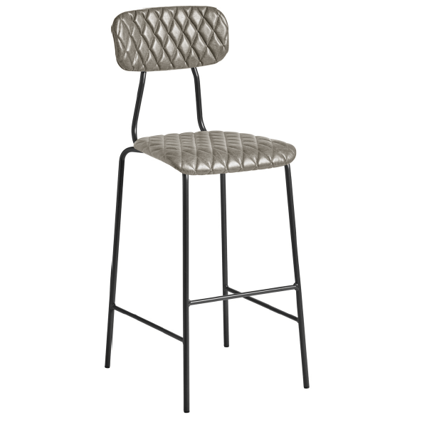 Kara Bar Stool - Vintage Silver