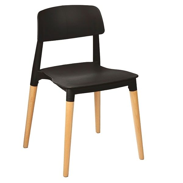 Luna Plastic Chairs - Black