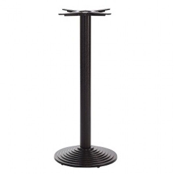 Mayan Step Round Black Cast Iron Table Bases