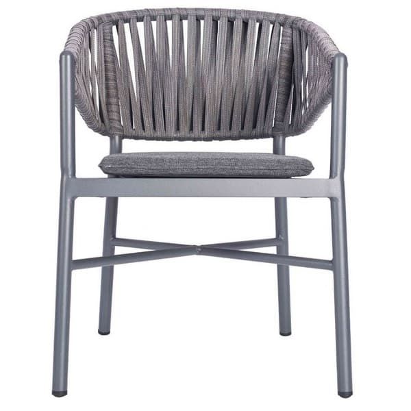 Milan Outdoor Armchairs - Grey Rope Woven