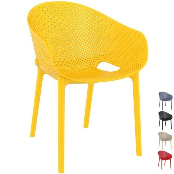 Stacking Outdoor Armchairs - Sky