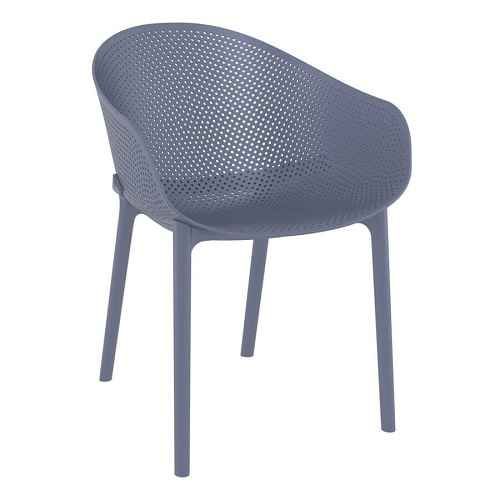 Sky Stacking Armchairs - Grey