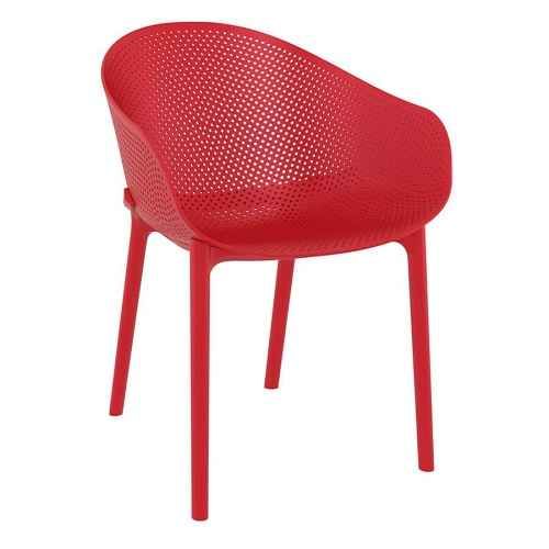 Sky Stacking Armchairs - Red