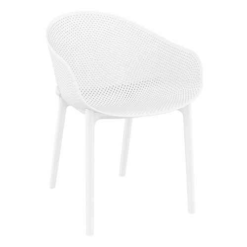 Sky Stacking Armchairs - White
