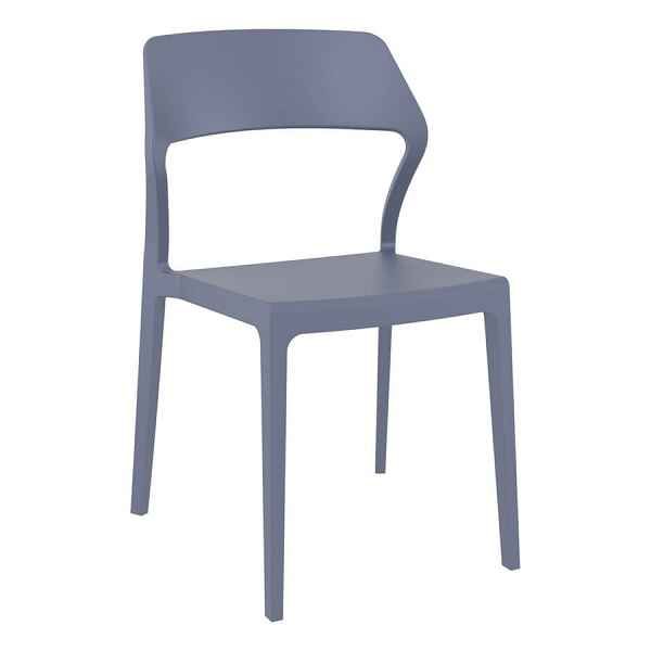 Snow In/Outdoor Cafe Chairs - Snow Grey