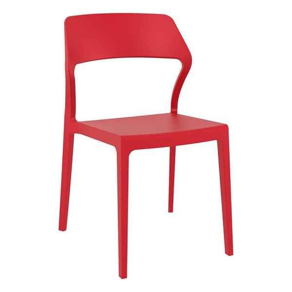 Snow In/Outdoor Cafe Chairs - Red