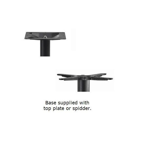 Denton Black Bar Table Bases