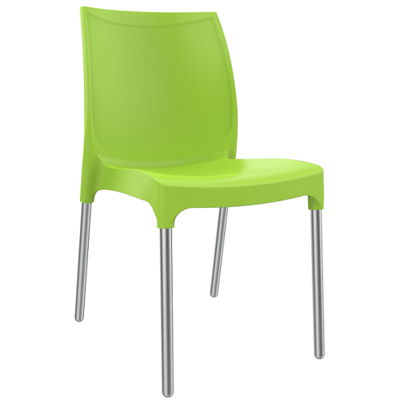 Vibe In/Outdoor Stacking Chairs - Green