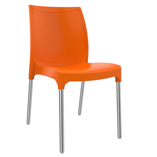 Vibe In/Outdoor Stacking Chairs - Orange