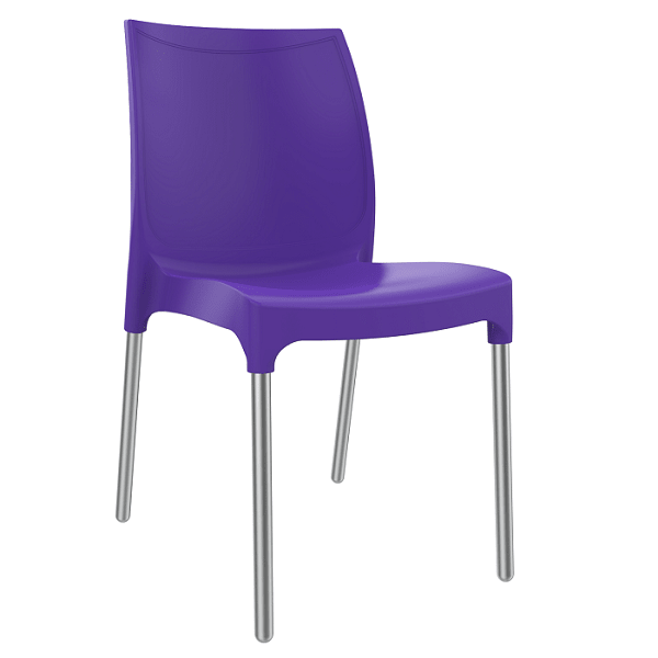 Vibe In/Outdoor Stacking Chairs - Purple