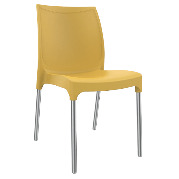 Vibe In/Outdoor Stacking Chairs - Yellow