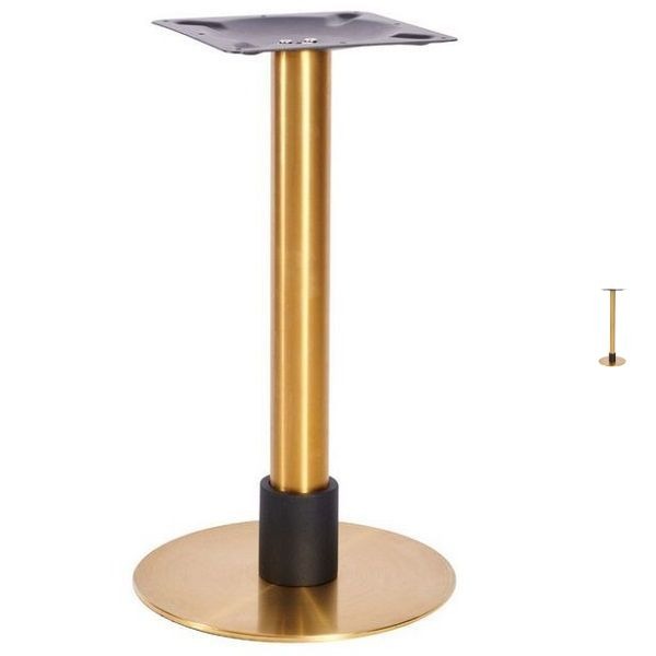 Atlas Small Table Base - Vintage Brass & Black Base