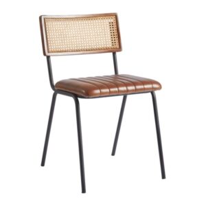 Savanna Savanna Genuine Leather Chairs for Coffee Shop