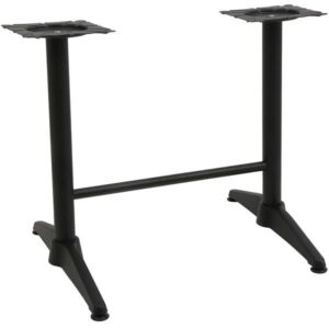 Black Alby Twin Outdoor Dining Table Legs
