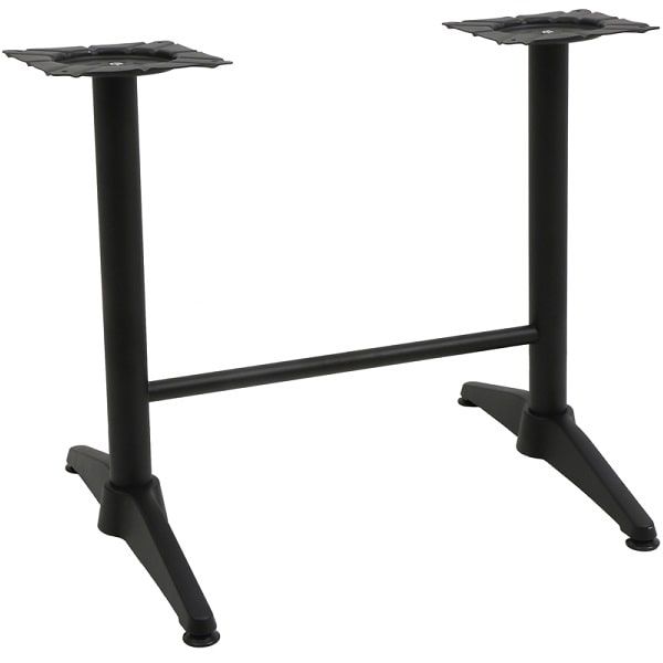 Black Alby Twin Outdoor Dining Table Legs