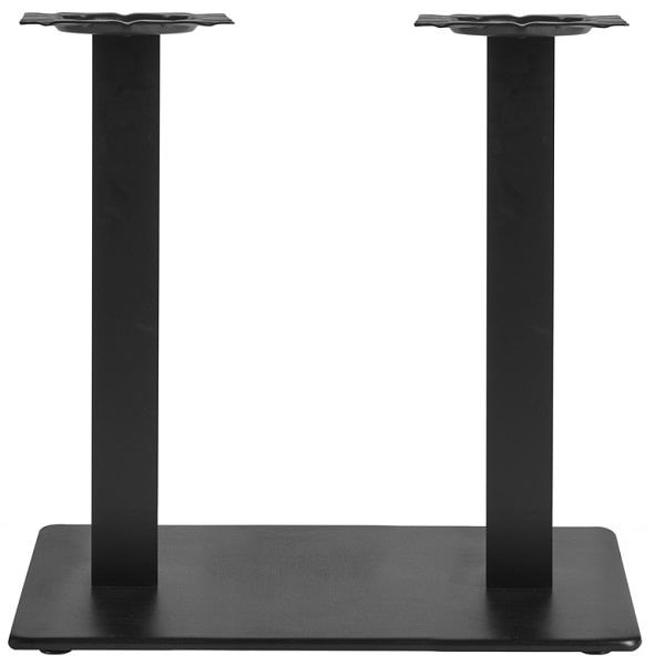 Anzo Twin Oblong Black Table Base - Dining Height