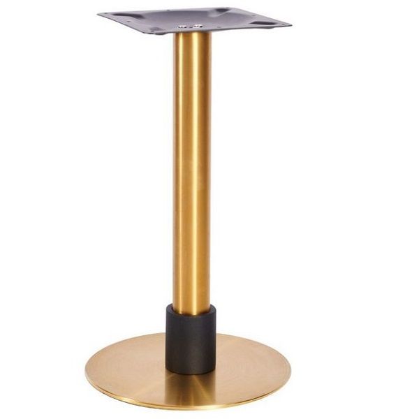 Atlas Small Table Base - Vintage Brass & Black Base