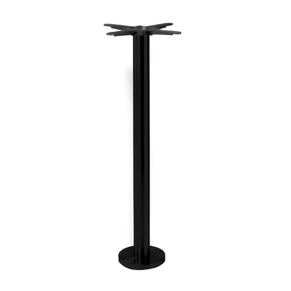 Anchor Black Bolt Down Table Base - Poseur Height