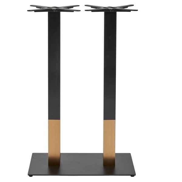 Boston Sleek - Black And Gold - Twin Rectangle - Poseur Height