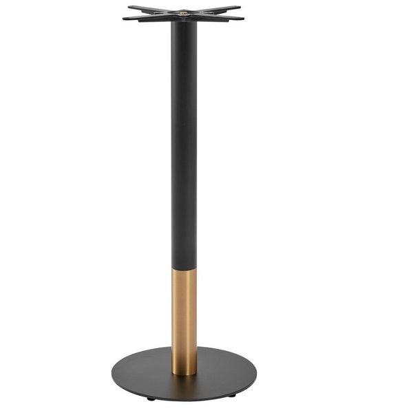 Boston Sleek - Black And Gold - Small Round - Poseur Height