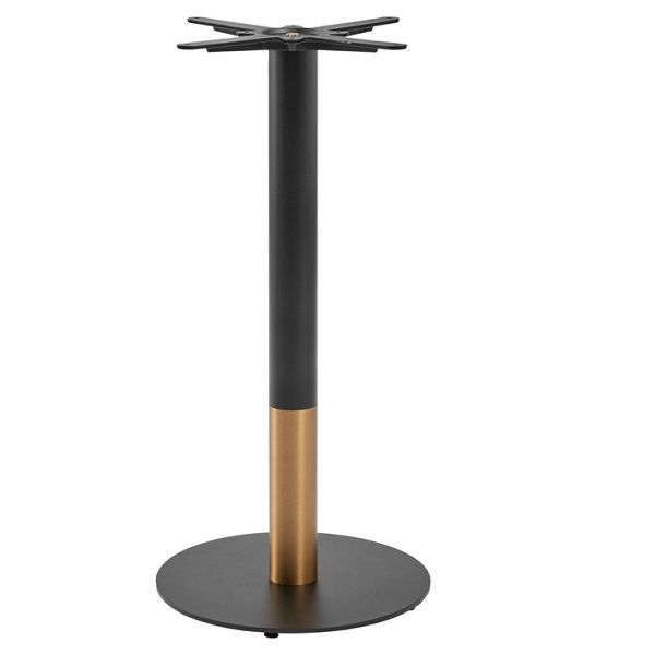 Boston Sleek - Black And Gold - Small Round - Counter Height