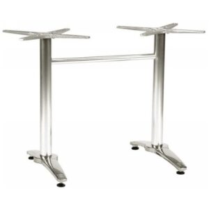 Breeze Rectangular Bistro Table Legs - Stainless Steel