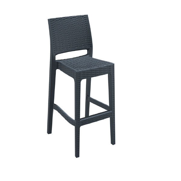 Jamaica Outdoor Bar Stool - Dark Grey