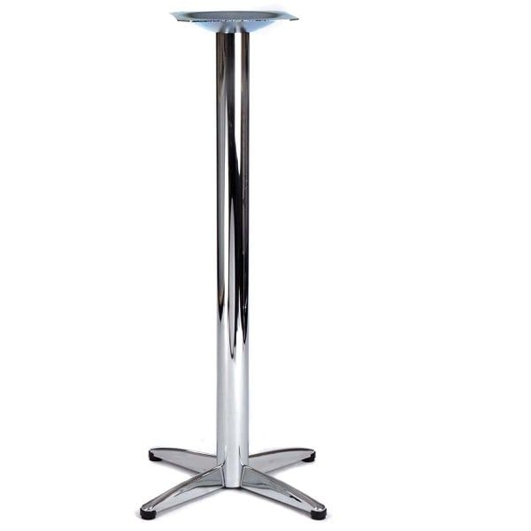 Lincoln Small Chrome Table Base - Poseur Height