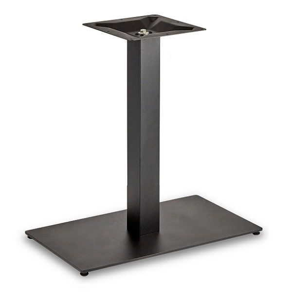Profile Black Rectangular Table Base - Dining Height