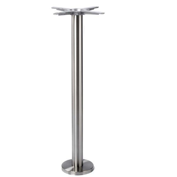 Profile Brushed Steel Floorfix Tall Bar Table Bases