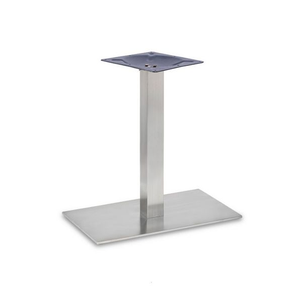 Profile Brushed Steel Rectangular Table Bases - Dining Height