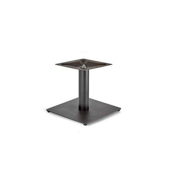 Profile Black Large Table Base Round column - Coffee Height
