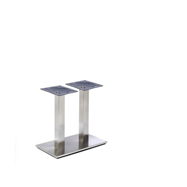 Profile – Brushed Steel Table Base - Twin - Coffee