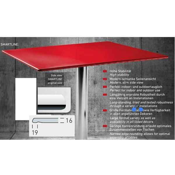 Topalit® Smartline - In / Outdoor Table Top