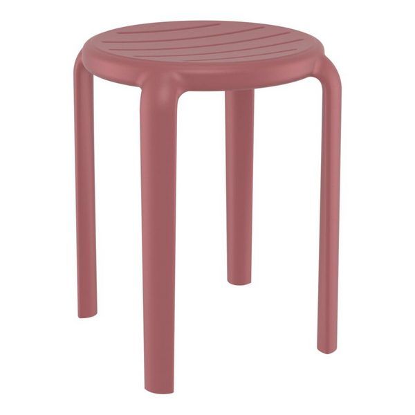 Tom Outdoor Low Bar Stools 450mm - Marsala