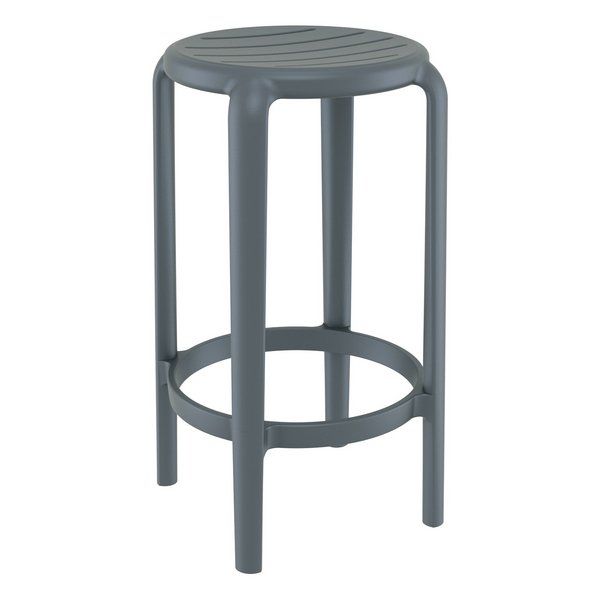 Tom Outdoor Bar Stools 650mm - Dark Grey