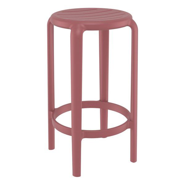 Tom Outdoor Bar Stools 650mm - Marsala