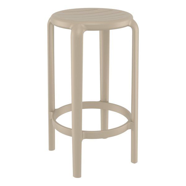 Tom Outdoor Bar Stools 650mm - Taupe