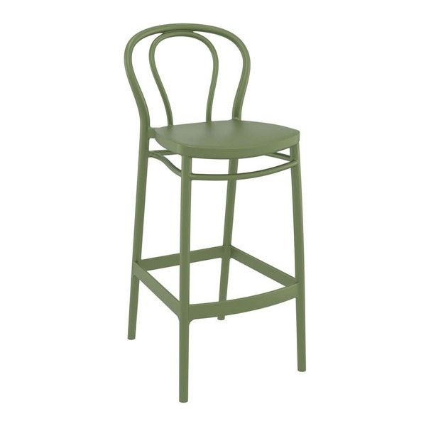 Victor 75 In / Outdoor Bar Stool - Olive Green