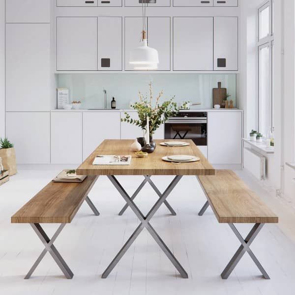 X - Frame Industrial Dining Legs