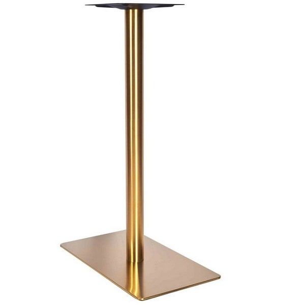 Vintage Brass Single Pedestal Table Base - Bar Height